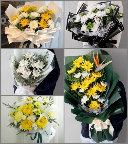 山东莱芜莱城区杨庄镇胡家宅村白事花束代送